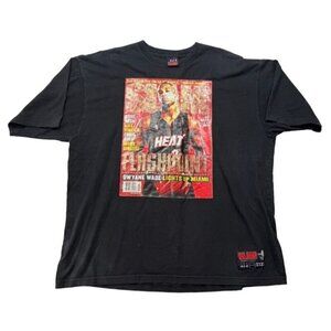 Vintage Dwayne Wade Miami Heat Slam Magazine NBA Basketball T-Shirt Mens XXXL 3X